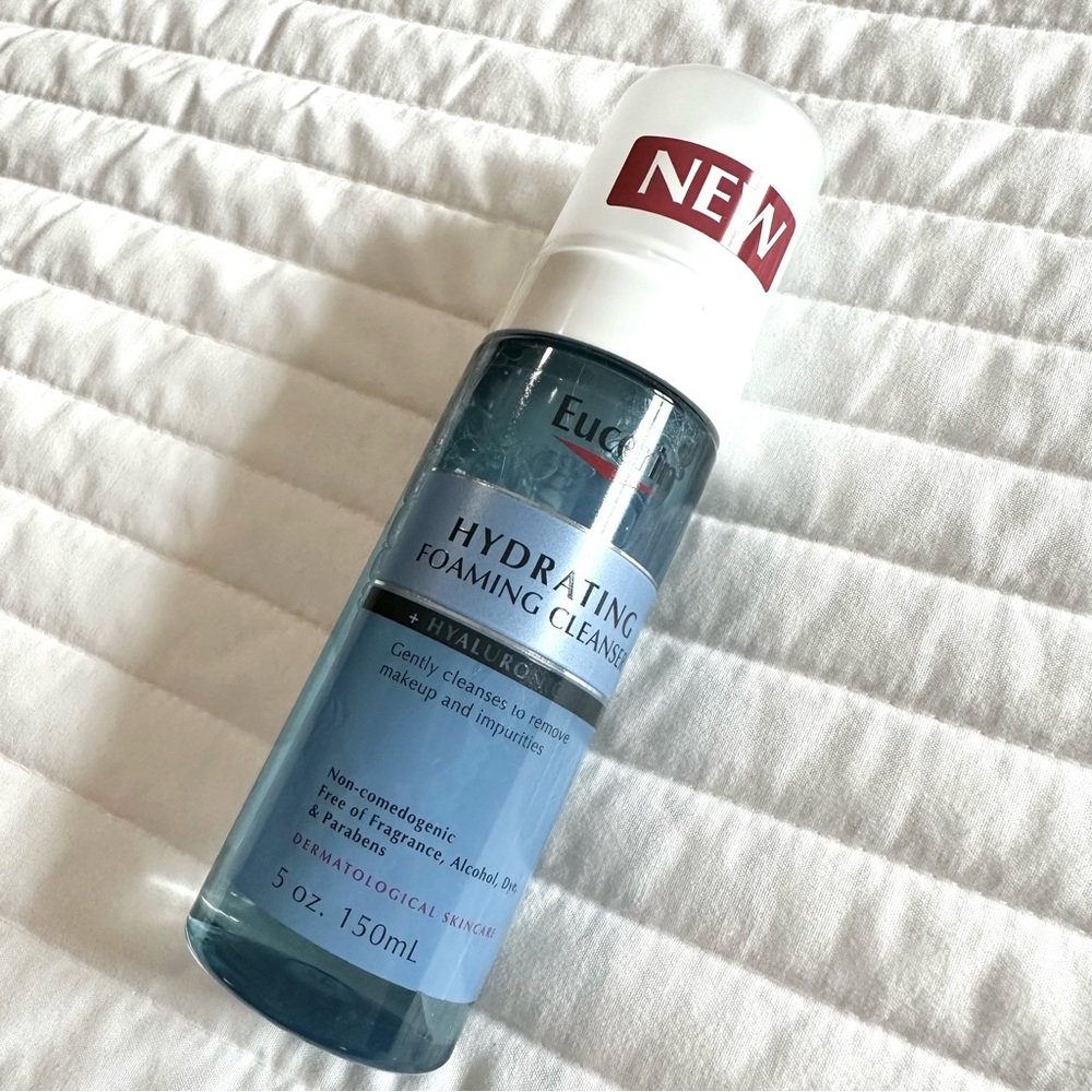 Eucerin Hydrating Foam Cleanser Full Size 5 oz / 150 mL